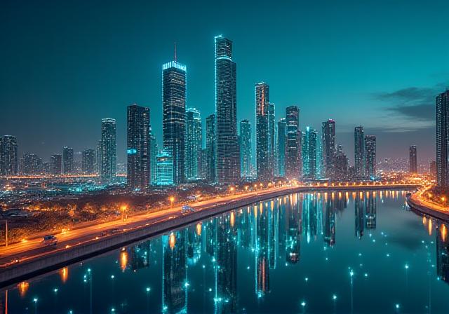 تقنية الجيل الخامس فوق أفق مدينة المنامة